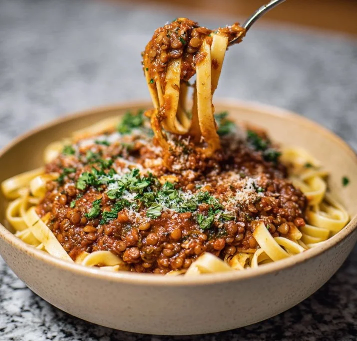 Delicious Lentil Bolognese: High-Protein Vegetarian Pasta